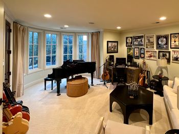 the music room in my Nashville area home where I do most of my writing and recording
