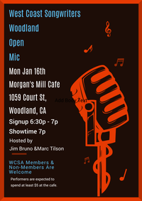 West Coast Songwriters Open Mic