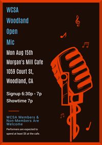 Host of West Coast Songwriters Open Mic