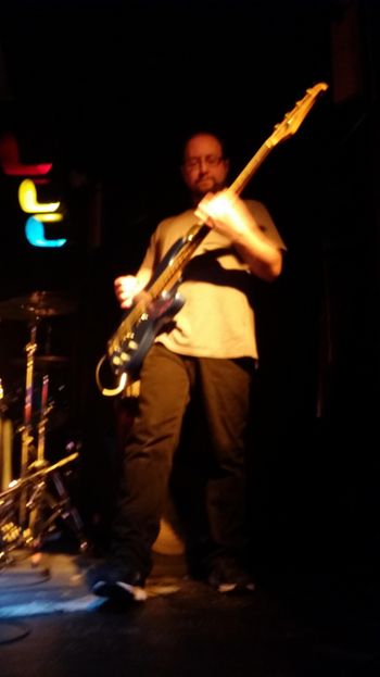 Jeff Colchamiro on bass, Funhouse Seattle, February 2016
