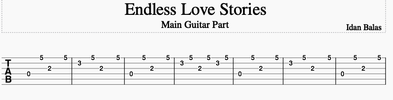 Endless Love stories Guitar Tabs 