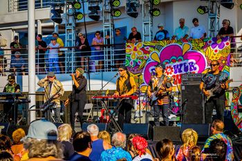 The mighty Family Stone aboard the Celebrity Summit.
