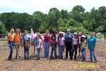 Decorating horses at summer camp
