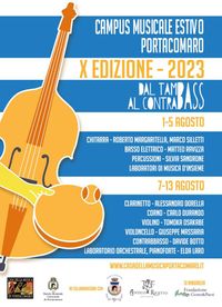 CAMPUS MUSICALE ESTIVO PORTACOMARO "DAL TAMBASS AL CONTRABASS" - X EDIZIONE