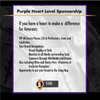 Purple Heart Level Sponsorship 