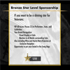 Bronze Star Level Sponsorship 