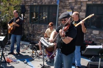 Generating excitement at the Seal Beach Street Fair and Car Show.
