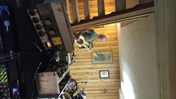 Recording live with Shure M67 preamps (bottom) and Akai M8 (top)
