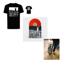 Red Vinyl and Twenty21 T-shirt and Skateboard