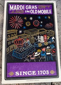 Mardi Gras in Old Mobile Poster