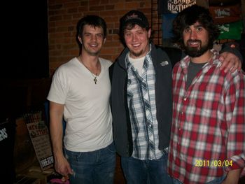 Travis with Gordy Quist & Ed Jurdi (Band of Heathens)
