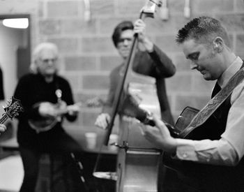 Ricky Skaggs, Scott Mulvahill, and Jake Workman
