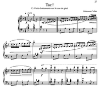 RENDEZ-VOUS... - 13. PETITS BATTEMENTS SUR LE COU DE PIED "Tac !" - Sheet music PDF