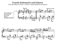 LES POINTES - 12. GRANDS BATTEMENTS AND BALANCE - Sheet music PDF