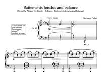 LES POINTES - 8. BATTEMENTS FONDUS AND BALANCE - Sheet music PDF