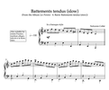 LES POINTES - 4. BATTEMENTS TENDUS (SLOW) - Sheet music PDF