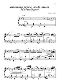 GALA - 6. ROND DE JAMBE AND BALANCE  "Variation on a theme of Ernesto Lecuona" Sheet music PDF