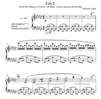 LES POINTES - 18. COURUS AND PAS DE BOURREE -  3 IN 2 - Sheet music PDF