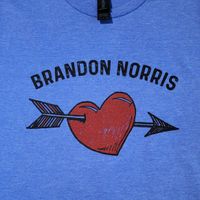 "Heart & Arrow" Gildan Softstyle Heather Royal