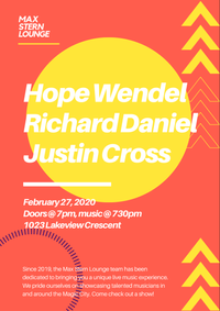 Justin Cross, Richard Daniel, and Hope Wendell
