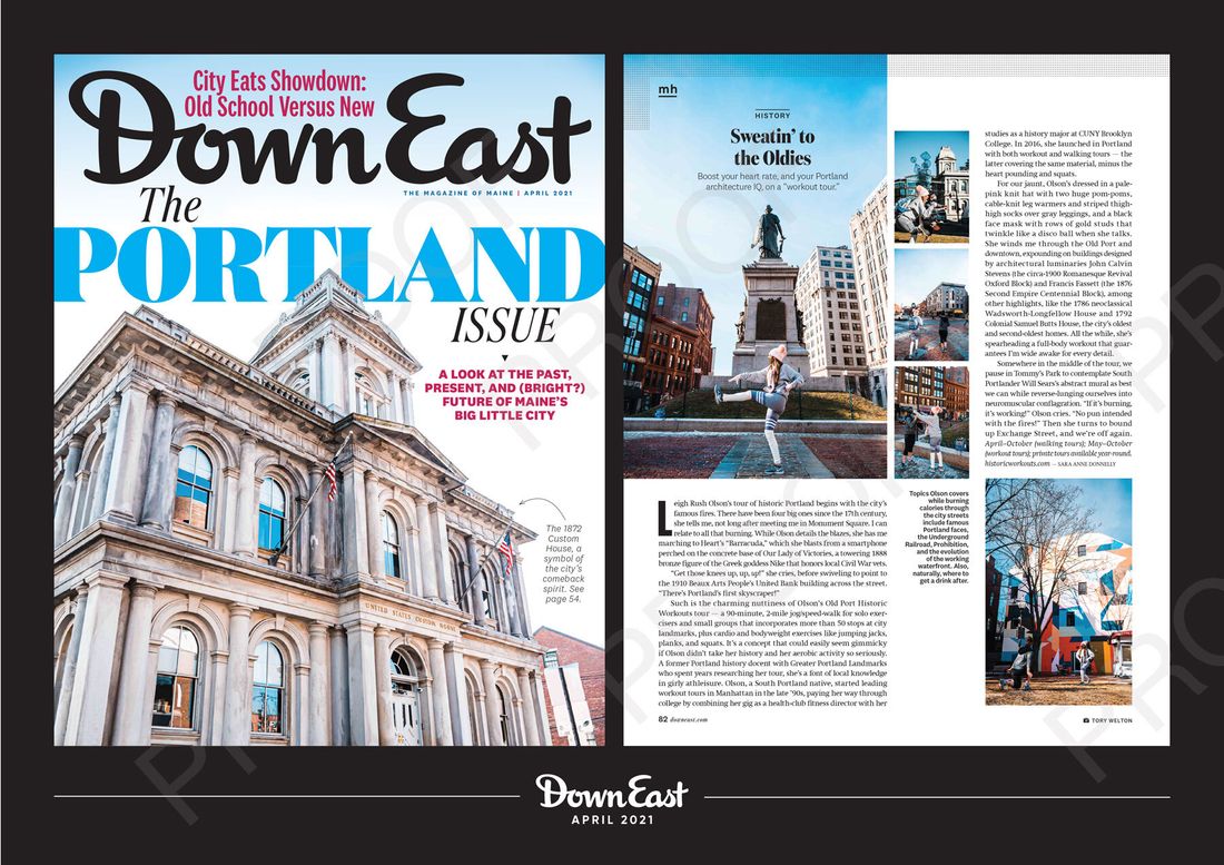 Historic Workouts® Featured in Down East Magazine - All About Portland!
