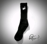 Unknown Scorpion Cotton-Blend Crew Sock Blk/Wht 