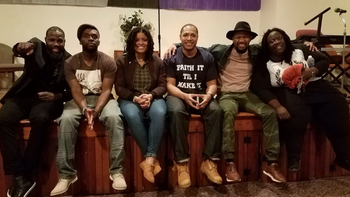 After a performance in Harrisburg, PA all the spoken word artists gathered together for this pic
