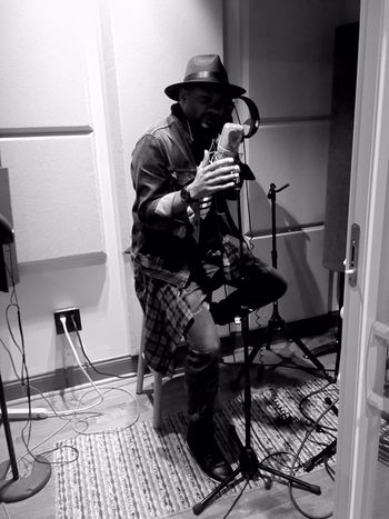 Playing around in the studio
