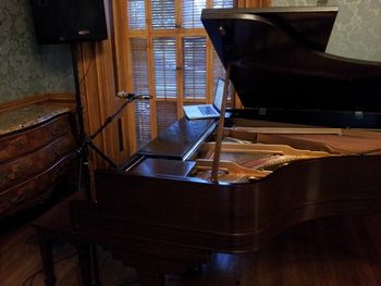 Piano & simple sound system set up.
