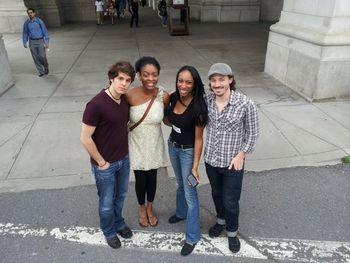 Kurt Scobie, Joy Ike, and JD Eicher had a chance to explore Capitol Hill a little bit before their in-the-round performance at Ebenezers Coffeehouse - Washington, D.C.
