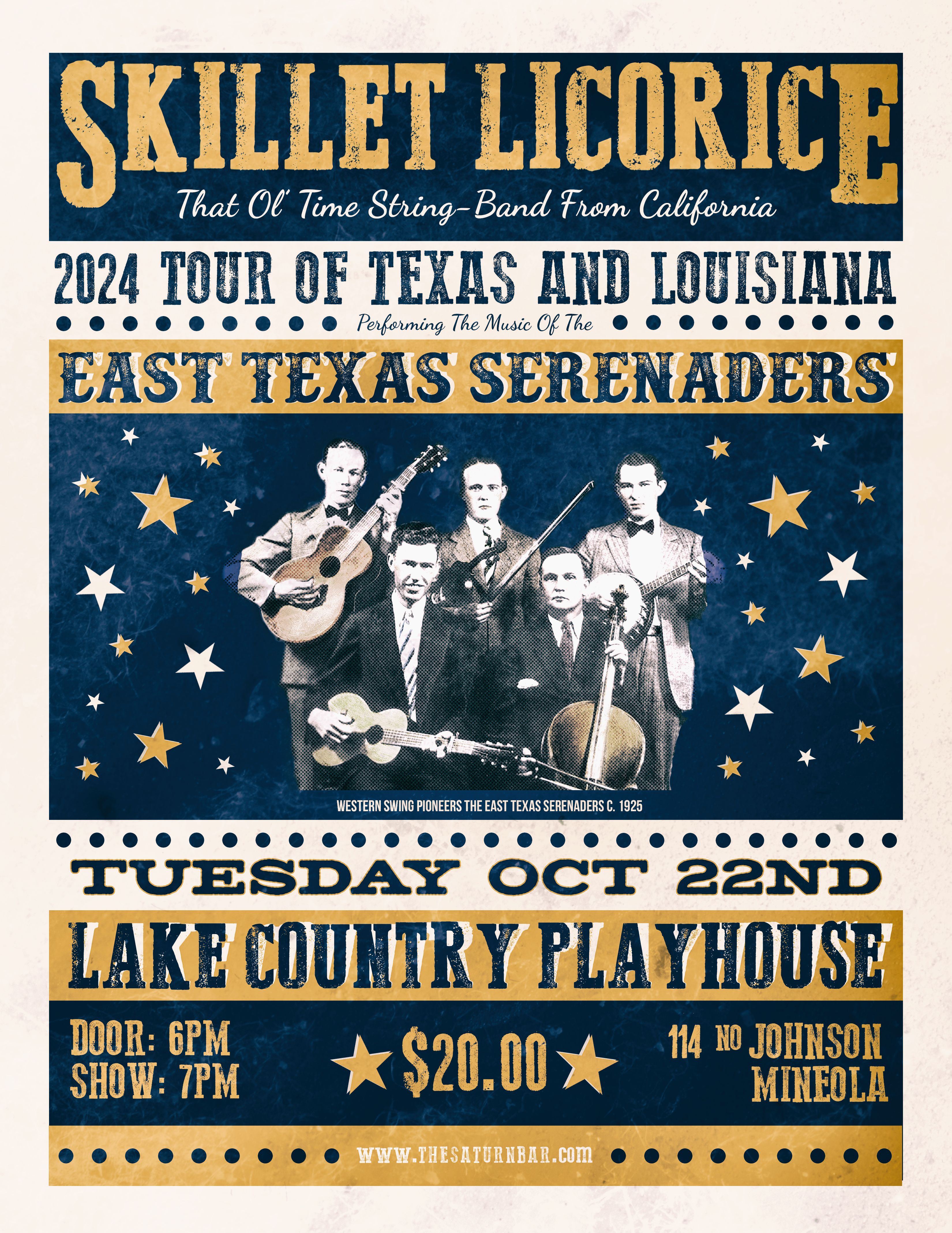 Select Theater Mineola Playhouse East Texas Serenaders 100th