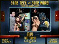 The 1st EVER Star Trek vs Star Wars Cosplay Party Square Dance