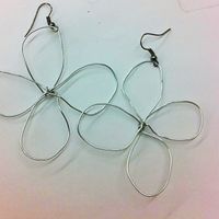 Silver dangle earrings 