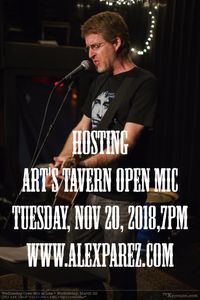 Hosting Art's Tavern Open Mic Sponsored by SAW (Songwriters' Association of Washington DC)