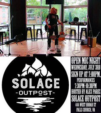 www.alexparez.com/shows Alex The Red Parez aka El Rojo! Hosting Open Night Wednesday Nights at Solace Outpost in Falls Church, VA! Wednesday, July 3rd, 2024, 7:00pm-10:30pm!
