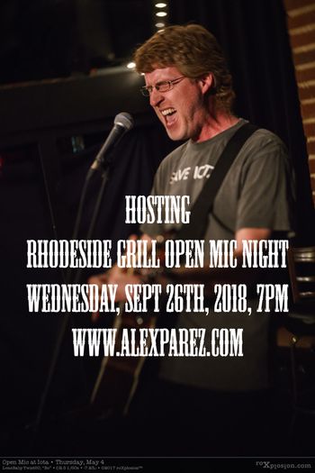 Hosting IOTA OPEN MIC - Wednesday Nights at Rhodeside Grill 9-26-18, 7pm
