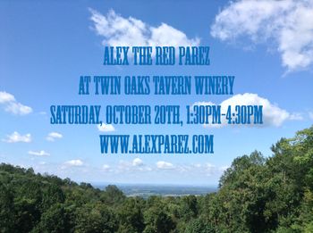 Twin Oaks Tavern Winery Saturday, October 20th, 2018, 1:30pm-4:30pm

