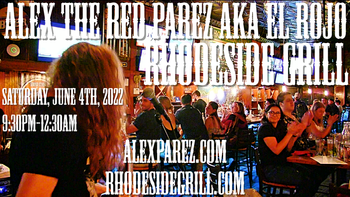 www.alexparez.com Alex The Red Parez aka El Rojo Returns to Rhodeside Grill in Arlington, VA! Saturday, June 4th, 2022 9:30pm-12:30am
