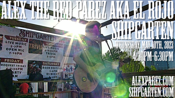 www.alexparez.com Alex The Red Parez aka El Rojo Returns to Shipgarten in McLean, VA! Wednesday, May 10th, 2023 4:30pm-6:30pm
