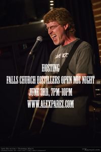 Alex The Red Parez hosting open mic night at Falls Church Distillers!