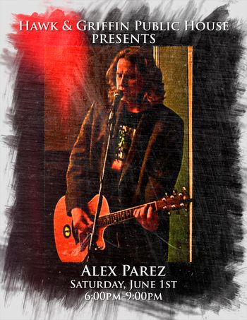 www.alexparez.com/shows Alex The Red Parez aka El Rojo! Live! At Hawk & Griffin in Vienna, VA! Saturday! June 1st, 2024 6:00pm-9:00pm!
