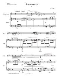 Scaramouche, for clarinet and piano