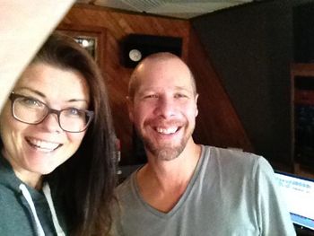 Producer extraordinaire...me and Murray, at the beginning of a great season of recording!
