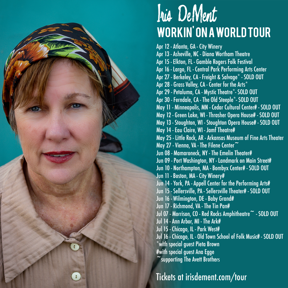 iris dement tour schedule