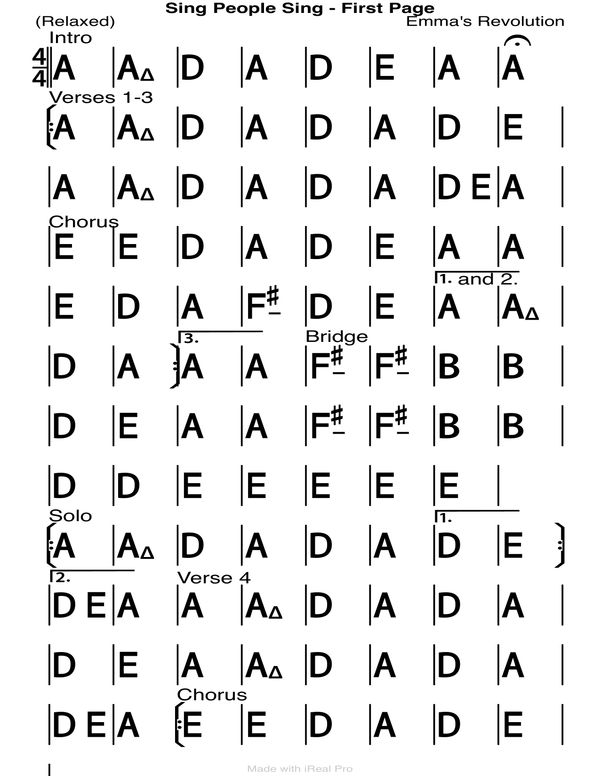 Sing Chart