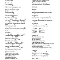 Two Rooftops - Lyrics with Chords in B