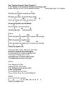 "Rise Together" - Lyrics with Sandy's Chords