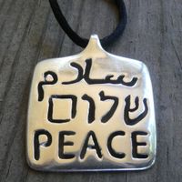 Peace - Silver Pendant