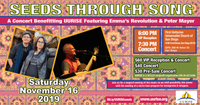 "Seeds Through Song": A Concert Benefiting UURISE with Emma's Revolution & Peter Mayer
