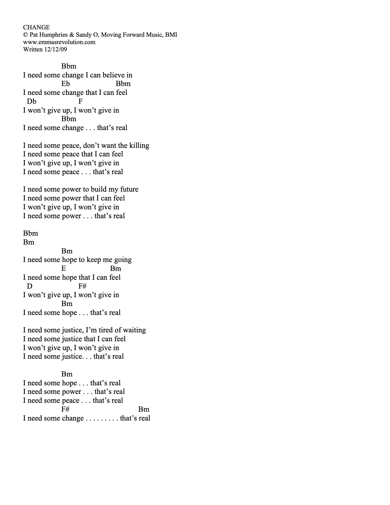 UNMOVED MOVER Lyrics & Chords - ID04 